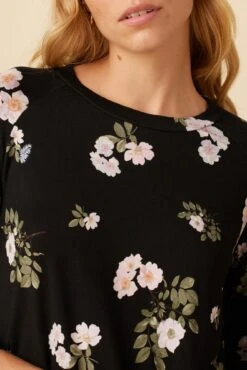 Issa Viscose Knit Tee - Ladera Floral -Drapsify Sales Store 0026 Issa Ladera Floral 4