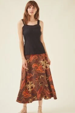 Clemmie Ribbed Tank -Drapsify Sales Store 0031 CLEMMIE RIBBED BLACK 360