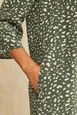 Sandrine Washable Silk Dress -Drapsify Sales Store 0135 Sandrine Rocher Dot 3188 web