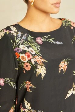 Sandrine Washable Silk Dress -Drapsify Sales Store 0135 Sandrine Treviso Print 1469