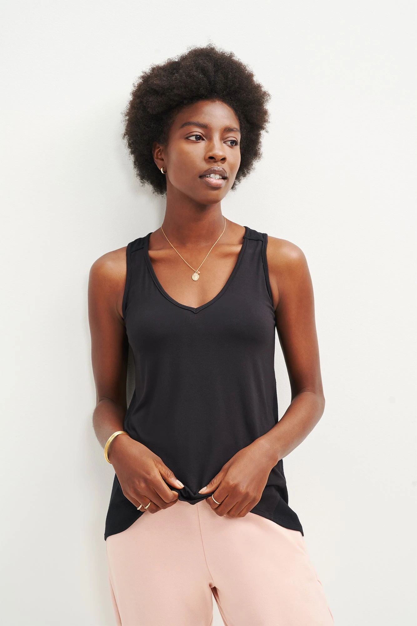 Sabel Dream Knit Tank - Black 1 Sabel Dream Knit Tank - Black