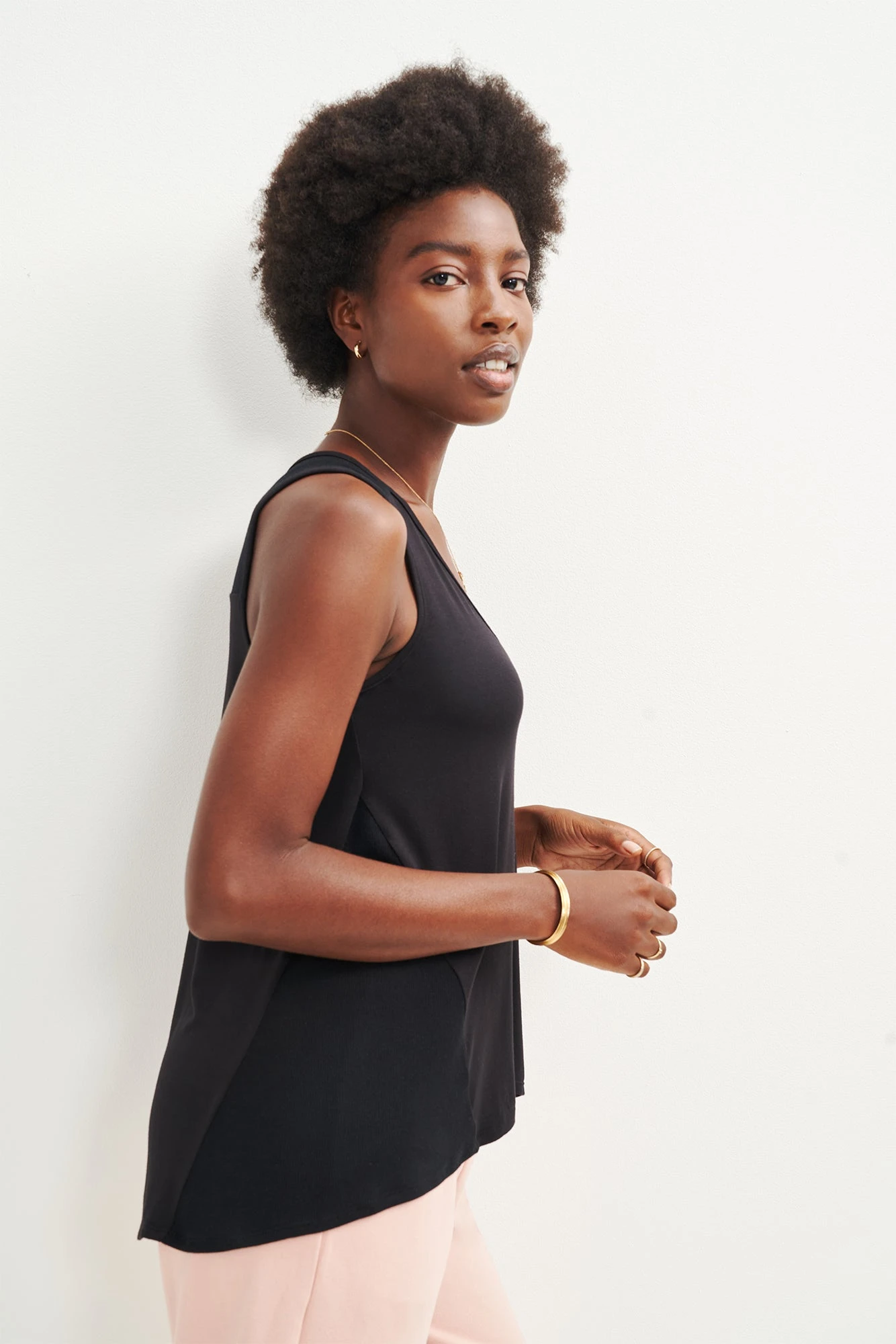 Sabel Dream Knit Tank - Black 3 Sabel Dream Knit Tank - Black - Image 3