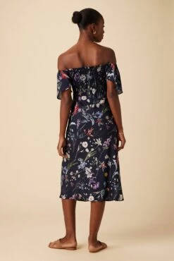 Dima Ecovero Midi Dress - Gemini Navy -Drapsify Sales Store 01 10167 Dima Gemini Navy 3