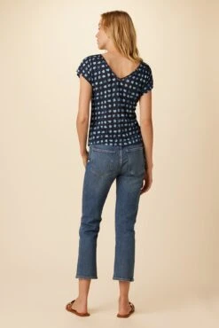 Laurie Silken Modal Tee - Squared Up Black -Drapsify Sales Store 0204 Laurie Squared Up Black 3