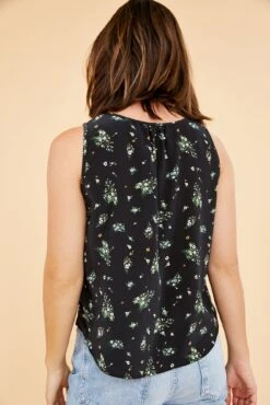 Tori Silk Tank -Drapsify Sales Store 0211ToriBolinasFloral 6734 web
