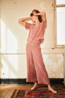 Monroe Cottonseed Cupro Pajama Top - Quartz -Drapsify Sales Store 0221 Monroe Quartz 100 Cupro 1587 8882b9b8 1905 4ee3 940a 8125d5c183d5