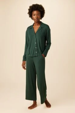 Phillipa Dream Knit Pajama Top - Darkest Spruce -Drapsify Sales Store 0235 Philipa Darkest Spruce1 4