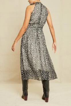 Zella Nouveau Silk Dress - Cobblestone Dot -Drapsify Sales Store 0326 Zella Cobblestone Print 14028 web 7aeffcdb e8fd 43f4 910b a725e641a5bc