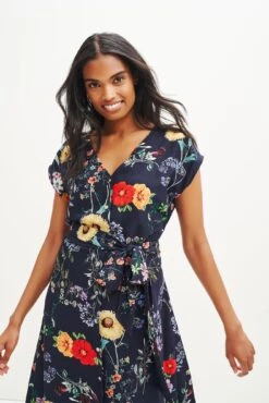 Gracia Washable Silk Dress -Drapsify Sales Store 0362 Gracia Provence Print 1892 web