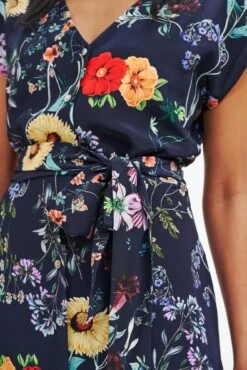 Gracia Washable Silk Dress -Drapsify Sales Store 0362 Gracia Provence Print 1900 web