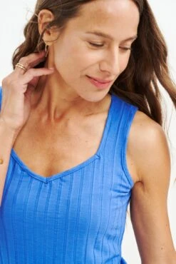 Bettina Ribbed Tank - Lapis - ReAmour -Drapsify Sales Store 0384 Bettina Lapis 1483 web 31057aaf 162c 4755 a680 ceee57dbbe4f