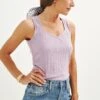 Bettina Ribbed Tank - Lavender - ReAmour