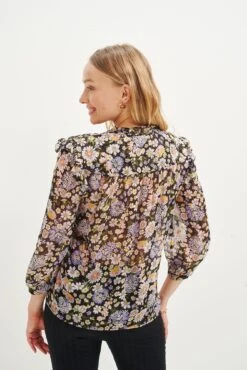 Camila Nouveau Silk Blouse - Midi Floral Lavender - ReAmour -Drapsify Sales Store 0394 Camila Lavender Midi Floral 1944 web ffe4f6be 8373 4a7c 92cd 7e2c0e450115
