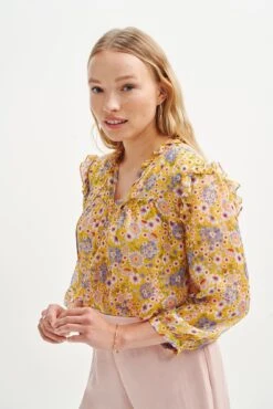 Camila Nouveau Silk Blouse - ReAmour 19 Camila Nouveau Silk Blouse - ReAmour -Drapsify Sales Store 0394 Camila Sunflower 0221 web f15e4e60 e207 4f39 9c0d 40b089eb0cae