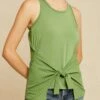 Celeste Knit Tank - Pear
