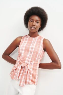 Natalie Upcycled Tank - ReAmour -Drapsify Sales Store 0458 Natalie Madera Check 0761 web 1a1778bd e6dc 4ded 97b9 8ae05077b360