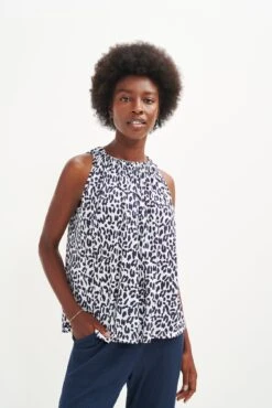Floret Silken Modal Tank - Navy Sauvage - ReAmour -Drapsify Sales Store 0503 Floret Sauvage Print 0180 web f87416e6 9db9 4b9f 87ca 5540c72f1d66