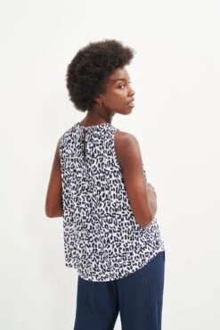 Floret Silken Modal Tank - Navy Sauvage -Drapsify Sales Store 0503 Floret Sauvage Print 0207 web ac7dfa00 547b 47a3 965a b5574bd0c736