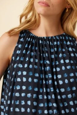 Floret Silken Modal Tank - Squared Up Black -Drapsify Sales Store 0503 Floret Squared Up Black 4