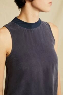 Pippen Mixed Cupro Tank - Ocean - ReAmour -Drapsify Sales Store 0510 Pippen Navy 0535 Web e8ecb778 18d3 4ec0 a199 eb4598cf2829