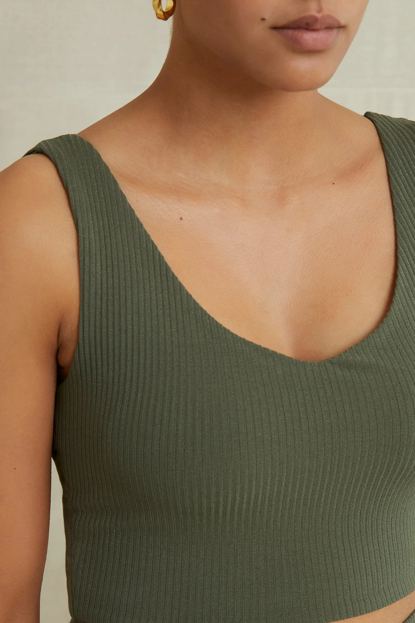 Rosa Paris Rib Tank - Calla Green 4 Rosa Paris Rib Tank - Calla Green - Image 4