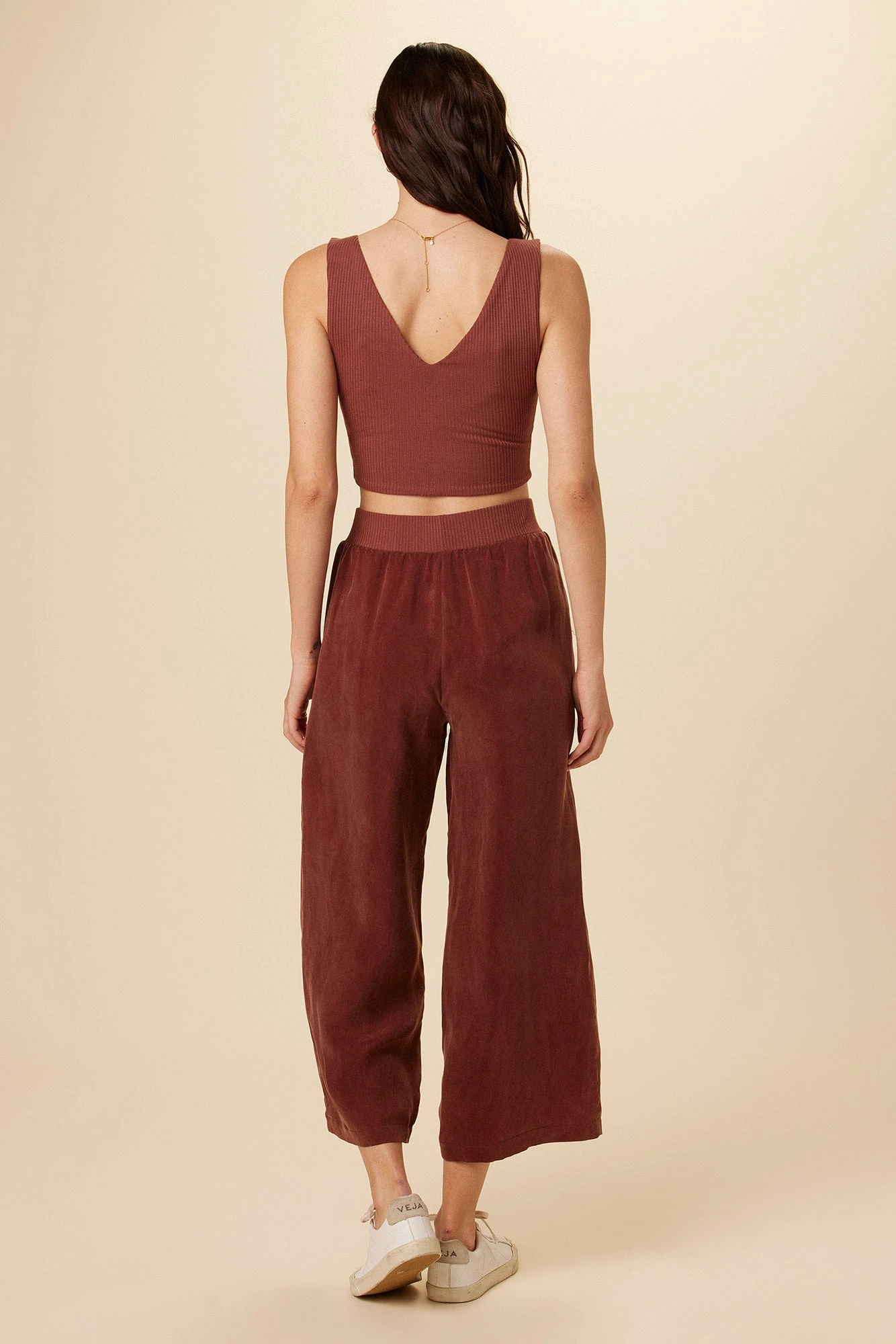 Rosa Paris Rib Tank - Earth 3 Rosa Paris Rib Tank - Earth - Image 3