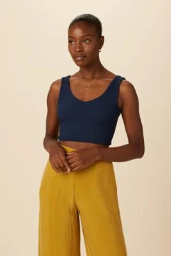 Rosa Paris Rib Tank - Ocean - ReAmour -Drapsify Sales Store 0516 Rosa Ocean 1 03876c2b a32d 4045 9dbf be8cf8718711