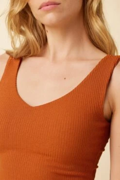 Rosa Paris Rib Tank - Umber - ReAmour -Drapsify Sales Store 0516 Rosa Umber 4 c5db5fb1 f912 4ef4 ba74 c6d3a882f5bb