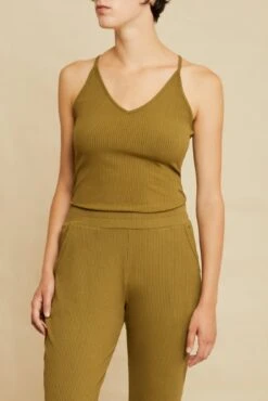 Jada Paris Rib Tank - Matcha - ReAmour