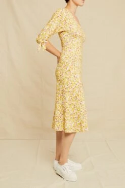 Cali Reverie Knit Dress - Dandelion Floral -Drapsify Sales Store 0535 Cali Dandelion Floral 1624 web