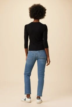 Naomi Paris Rib Top - Black -Drapsify Sales Store 05 10103 Naomi Black 3