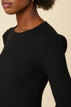 Naomi Paris Rib Top - Black -Drapsify Sales Store 05 10103 Naomi Black 4