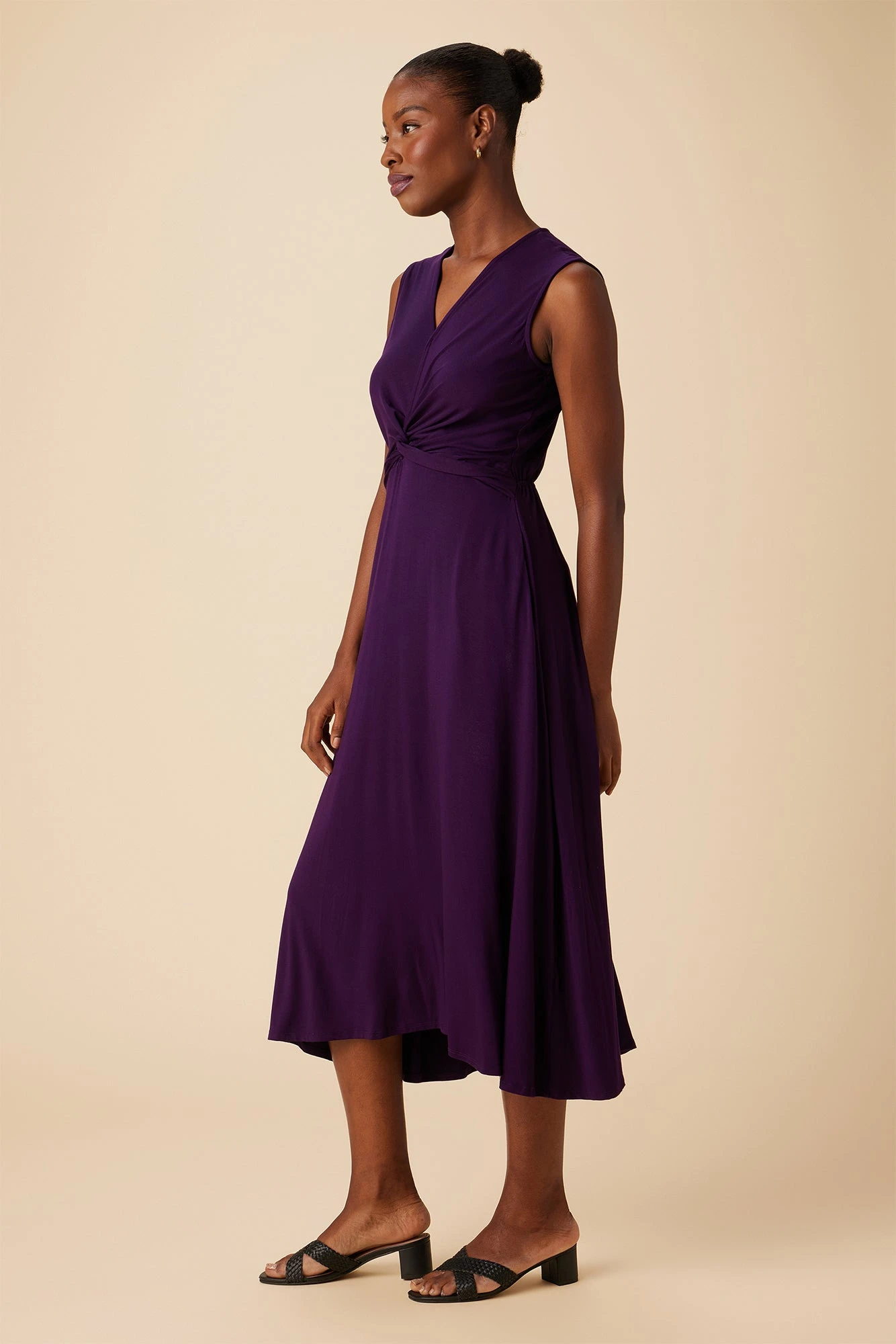 Olive Dream Knit Dress - Grape 2 Olive Dream Knit Dress - Grape - Image 2