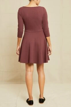 Lennox Ponte Twill Dress - Mocha -Drapsify Sales Store 0685 Lennox Mocha 12609 web dc659315 35ef 4891 9a3b 57ce5345f991