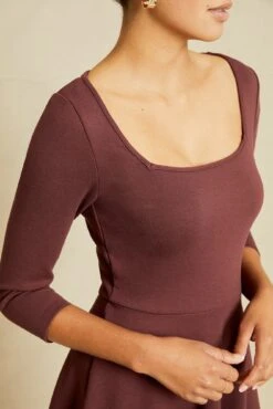 Lennox Ponte Twill Dress - Mocha -Drapsify Sales Store 0685 Lennox Mocha 12637 web b77b2bfd e2eb 4e3a 8b26 eab62dc5c646