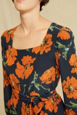 Adrienne Washable Silk Dress - Paysage Floral -Drapsify Sales Store 0801 Adrienne Paysage Floral Print 5256 web b80e02a7 bc8f 42da 9f0b 45977dc48861