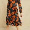 Adrienne Washable Silk Dress - Paysage Floral