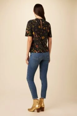 Seville Washable Silk Blouse - Saint Germain Floral -Drapsify Sales Store 0806 Seville St. Germain Floral 3