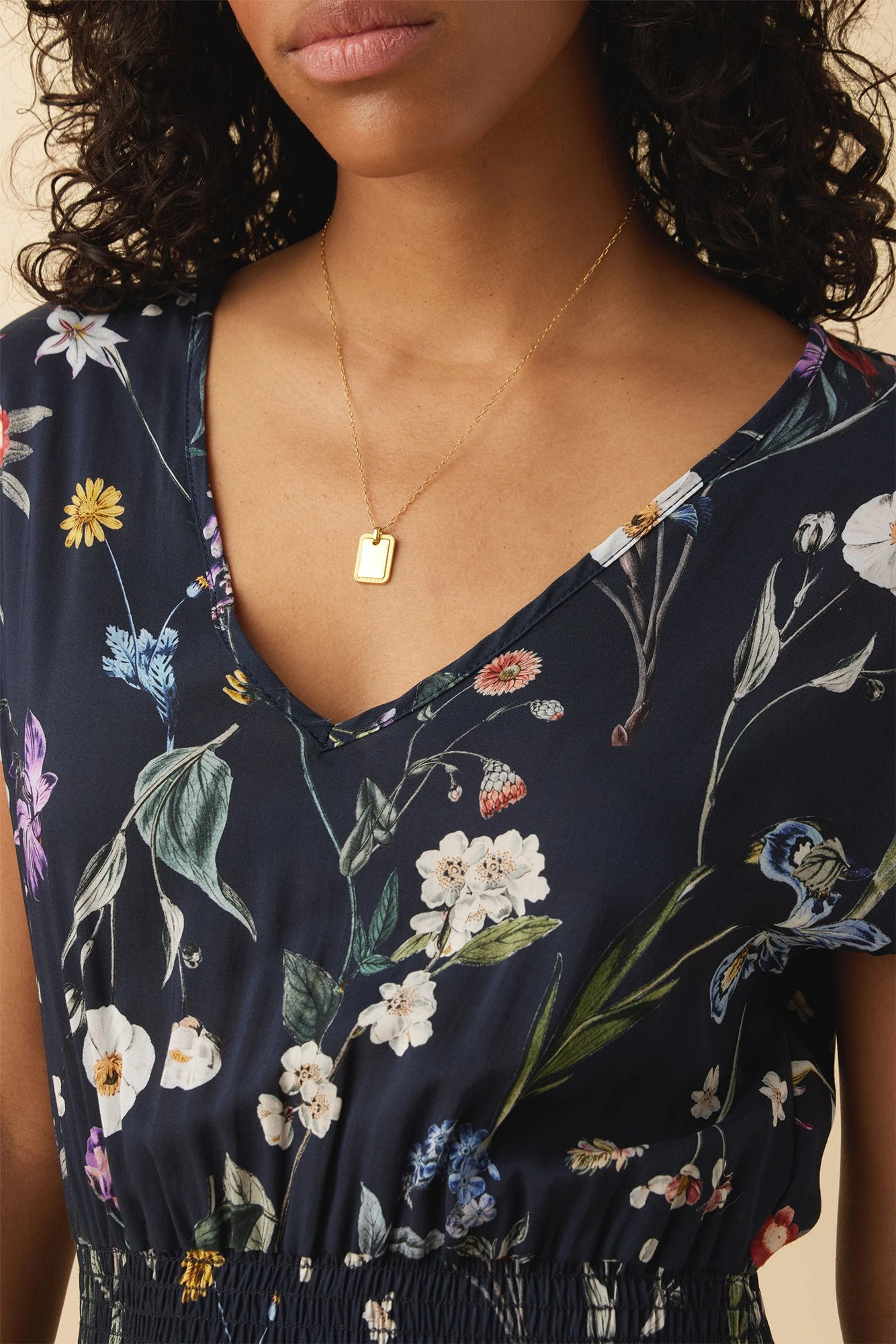 Sarla Ecovero Dress - Gemini Navy 4 Sarla Ecovero Dress - Gemini Navy - Image 4