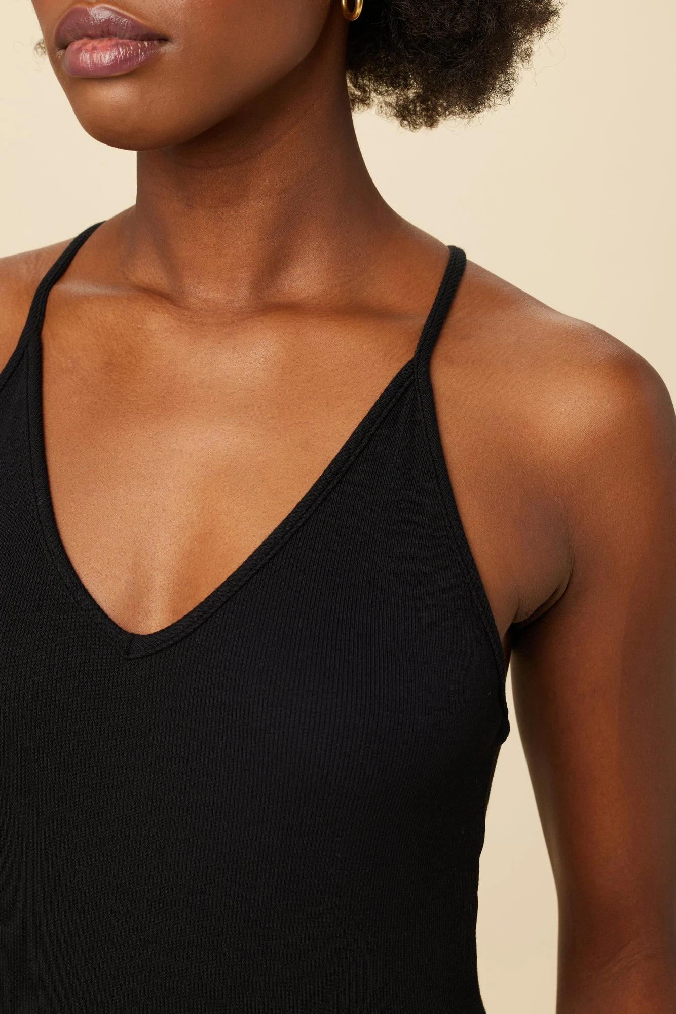 Jada Dream Rib Tank - Black 4 Jada Dream Rib Tank - Black - Image 4