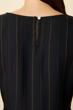 Scarlett Viscose Blouse - Navy Stripe -Drapsify Sales Store 10027 Scarlett Navy Stripe 6