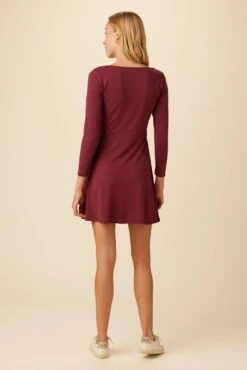 Braylee Reverie Knit Dress - Pomegranate -Drapsify Sales Store 10033 Braylee Pomegranate 3