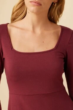 Braylee Reverie Knit Dress - Pomegranate -Drapsify Sales Store 10033 Braylee Pomegranate 4