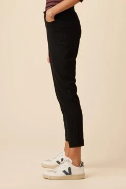 Graziella Woven Spandex Pant - Black -Drapsify Sales Store 10073R1 Graziella Woven Modal Black 2