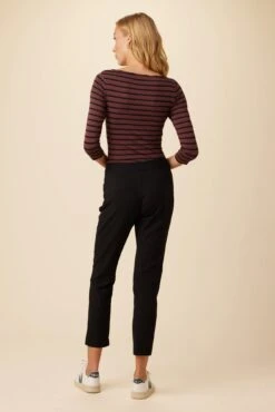 Graziella Woven Spandex Pant - Black -Drapsify Sales Store 10073R1 Graziella Woven Modal Black 3