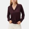 Aster Dream Knit Blouse - Vineyard