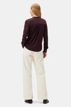 Aster Dream Knit Blouse - Vineyard -Drapsify Sales Store 10083 Aster Vineyard 3