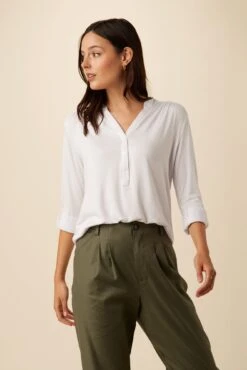 Octavia Dream Knit Top - White