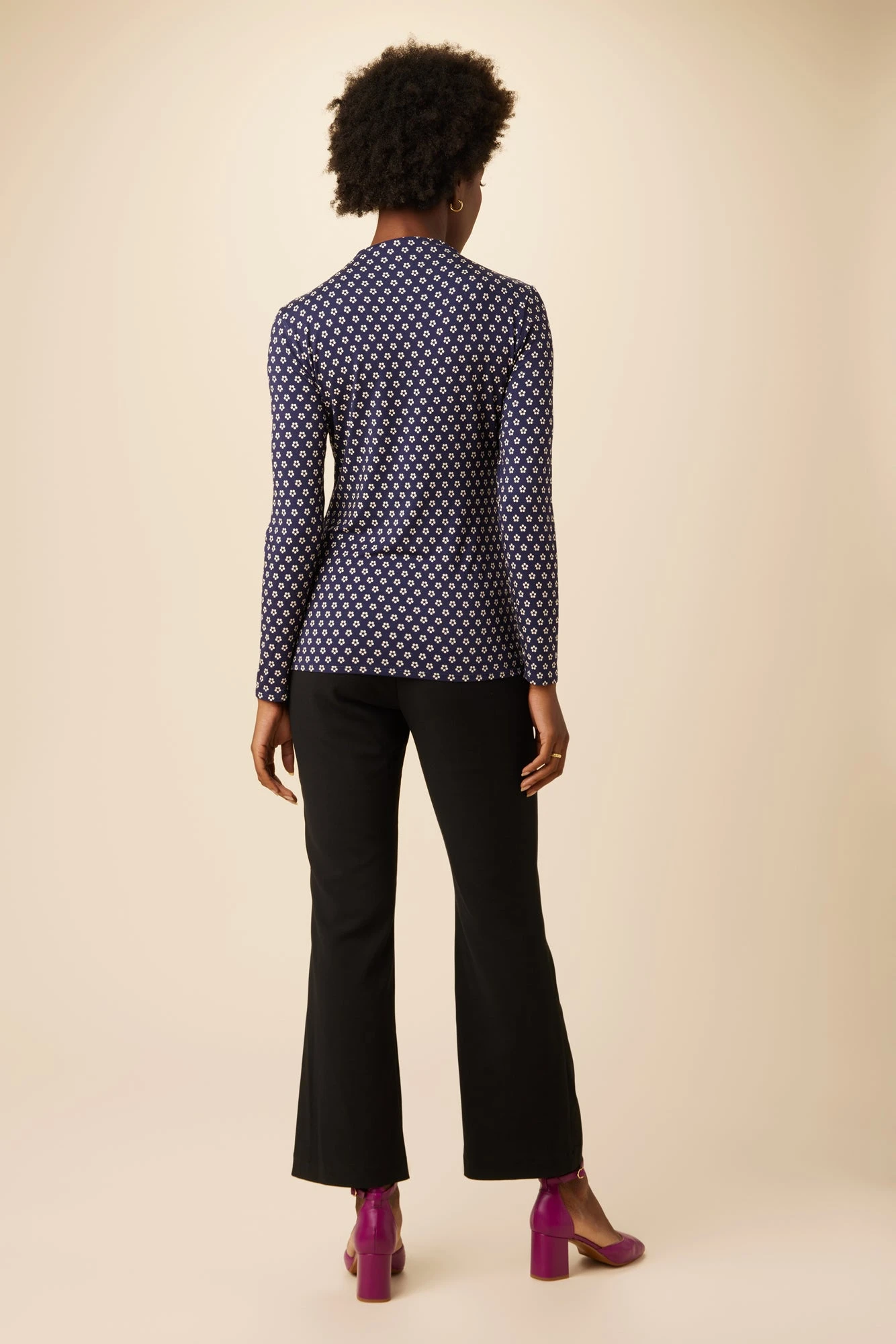 Lux Viscose Knit Turtleneck - Mia Dot 3 Lux Viscose Knit Turtleneck - Mia Dot - Image 3