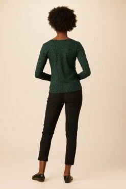 Corsica Reverie Knit Top - Forest Leopard -Drapsify Sales Store 10093 Corsica Reverie Forest Leopard 3